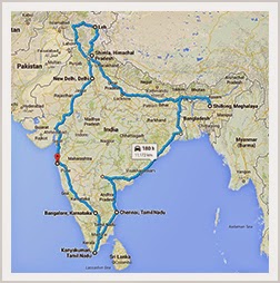 The-Bharathon-route