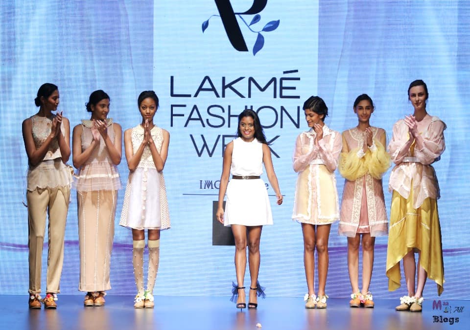 Archana Rao with models for her show on Day 1 at LFW SR 2016