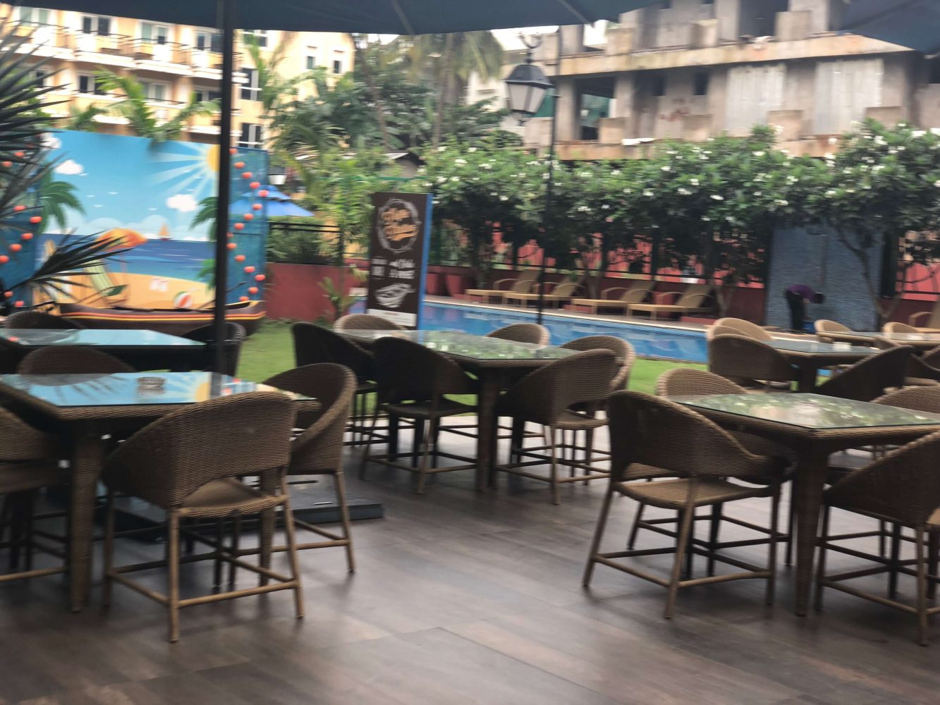 Poolside bar at Ibis Styles Goa Calangute