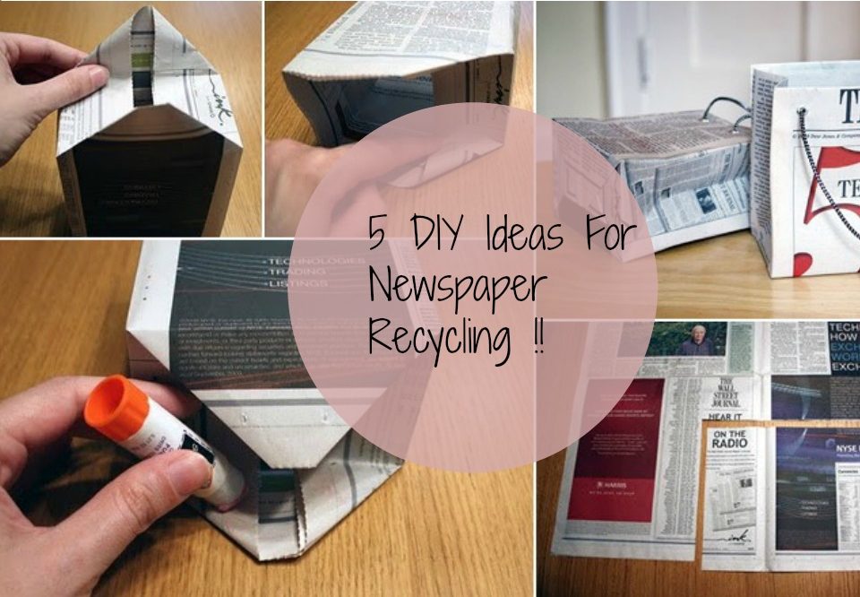 5 DIY Ideas For Newspaper Recycling!
