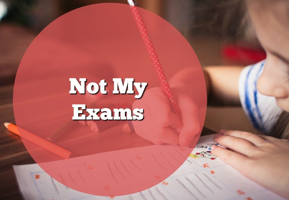 Not My Exams : Not Your Typical Exam Advice