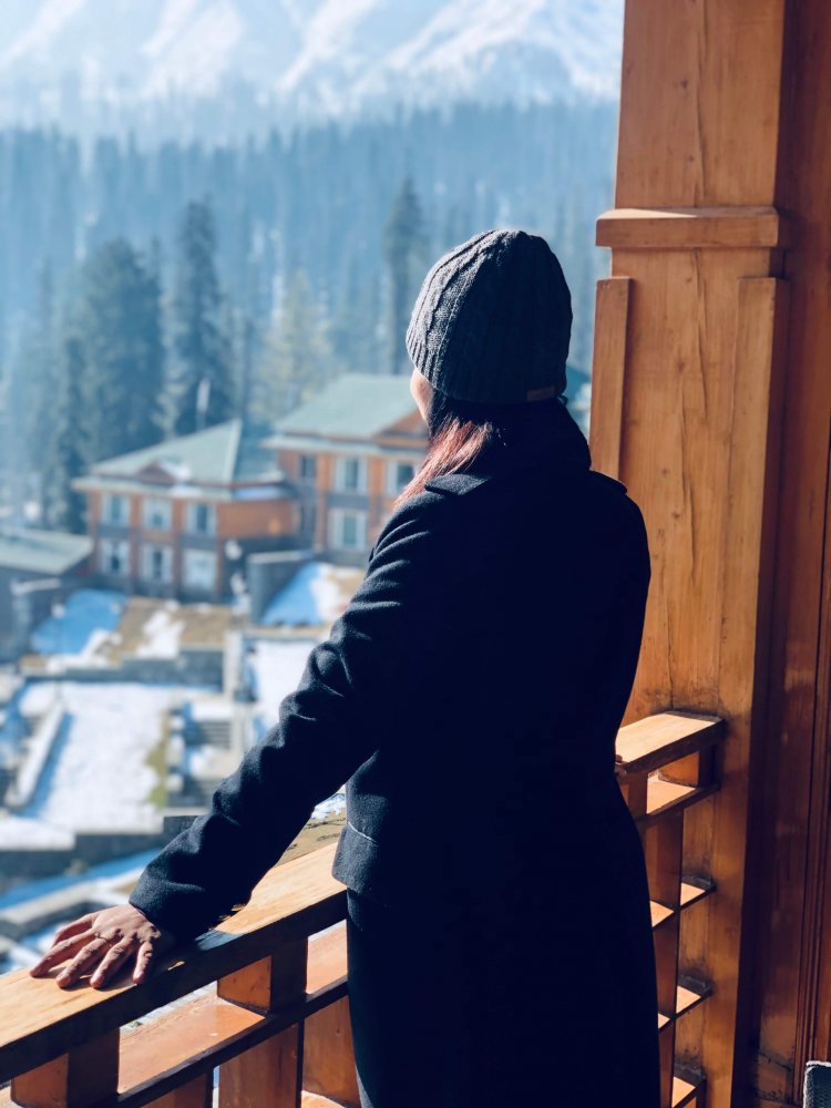 View from my balcony at The Khyber Resort & Spa Gulmarg