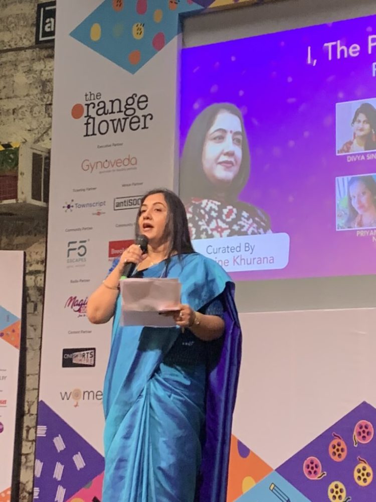 Jasmine Khurana sharing a wonderful piece at the #orangeflowerfestival2020