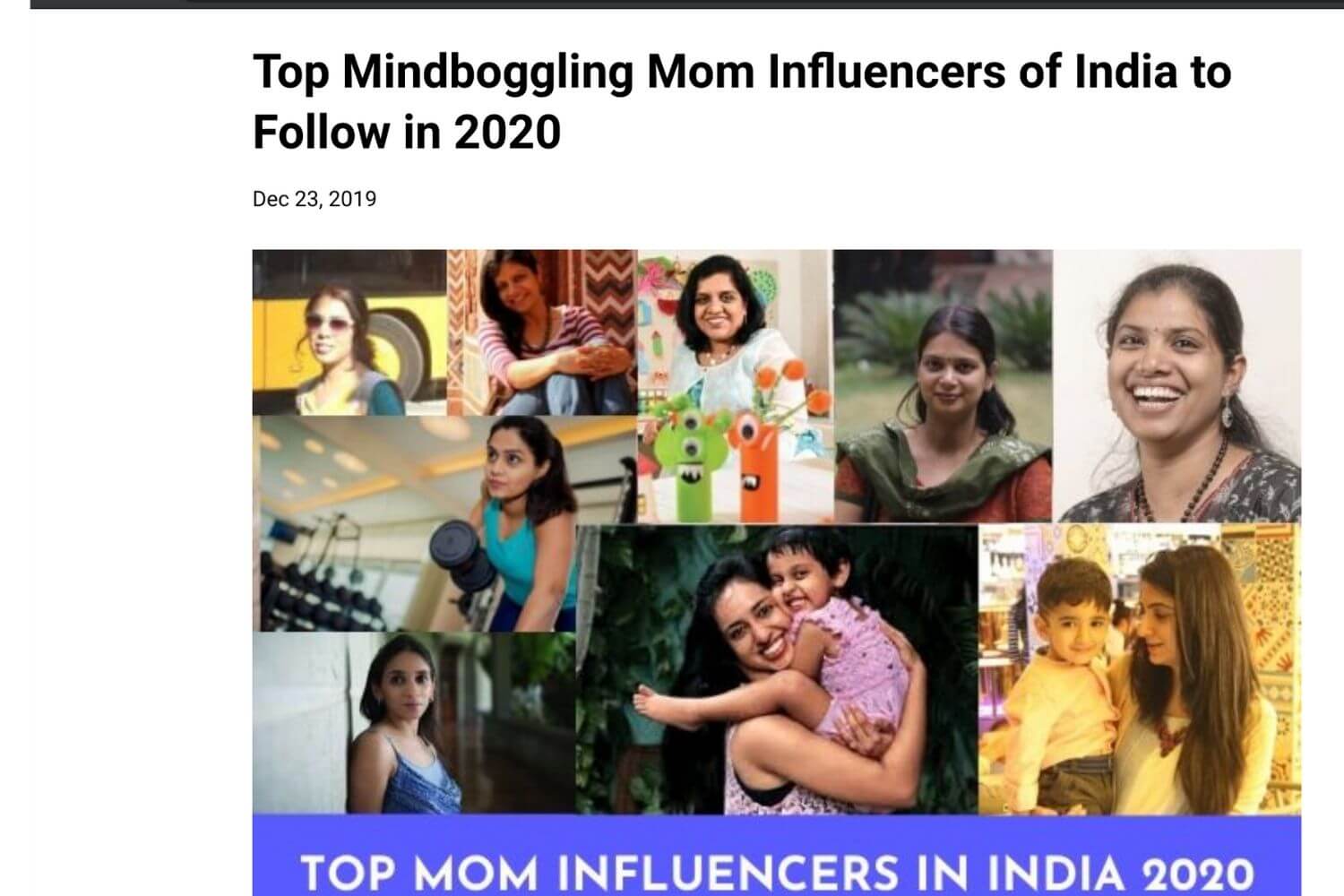 top mommy blogs 2020