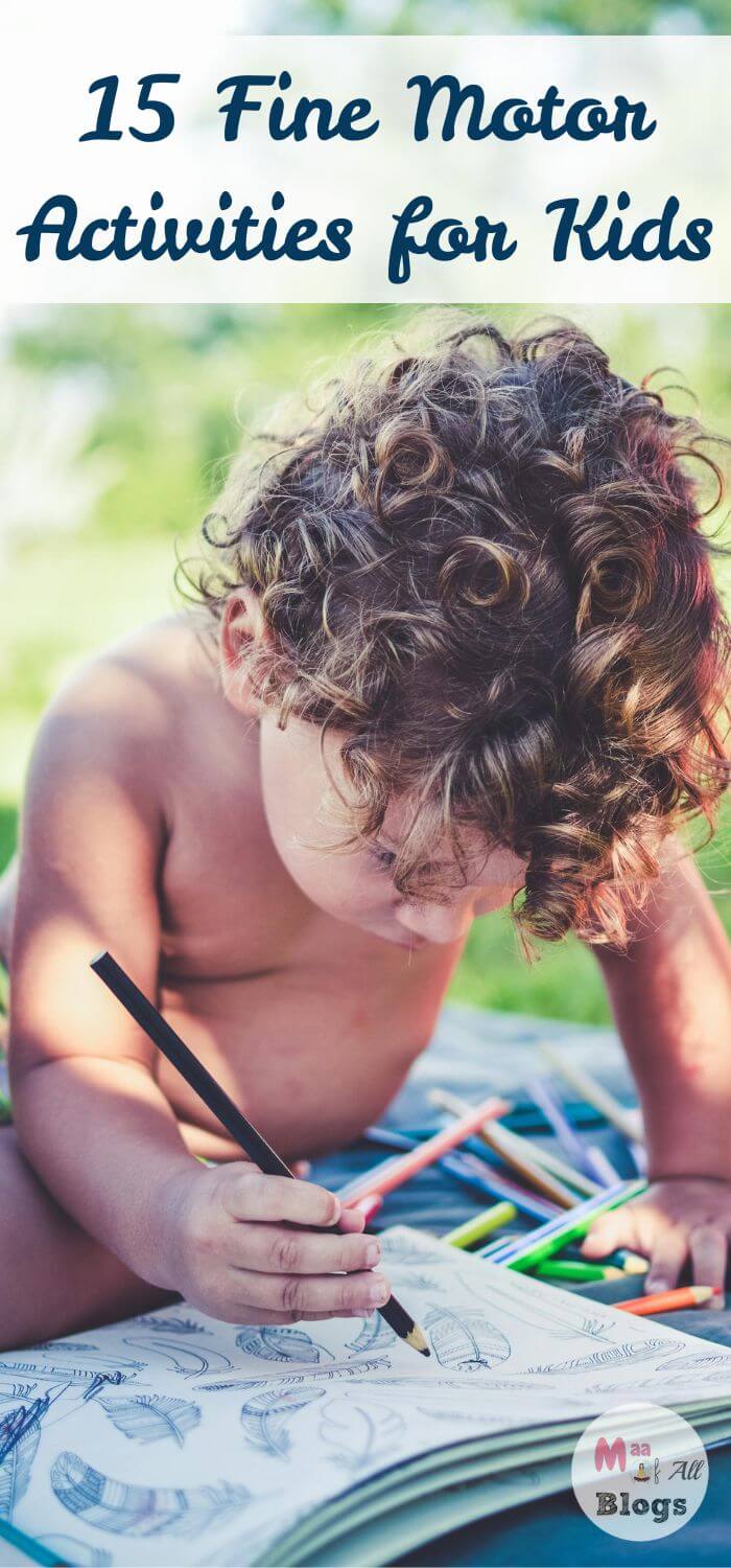 Keep your bouncy toddler engaged for a good while as they strengthen their fine motor skills with these easy, fun and low-cost activities!