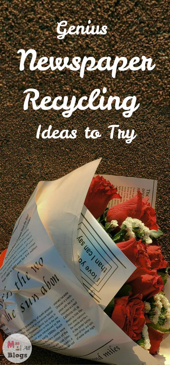 Make the most of those old newspapers lying around with these fun newspaper recycling ideas! Creative, low-effort and plain genius!